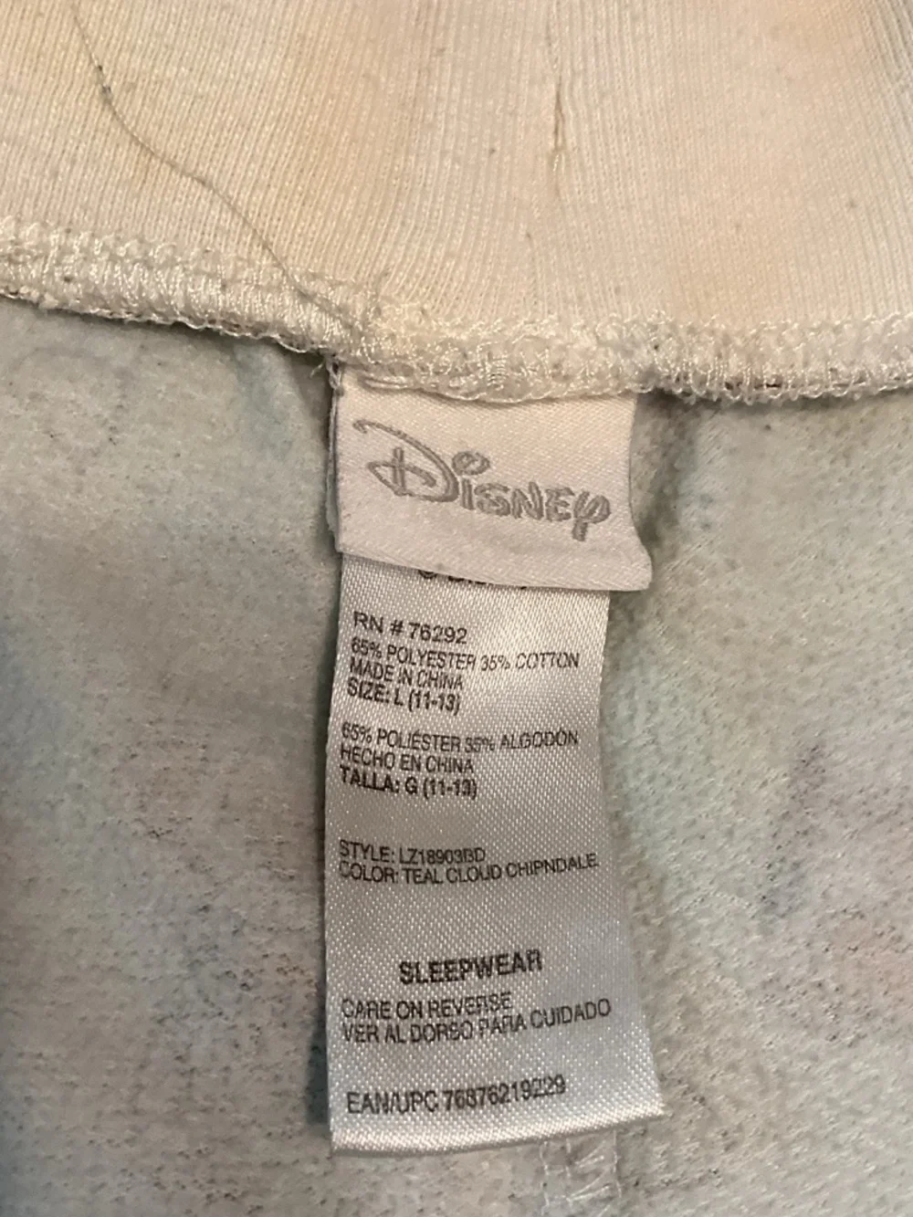Chip And Dale Disney Chipmunk Lounge Shorts with Drawstring Waist Large - Picture 6 of 7